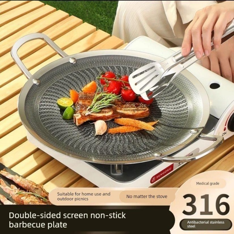 Camping Cooking Pot Stainless Steel - Многофункциональная сковорода-гриль из нержавеющей стали 316