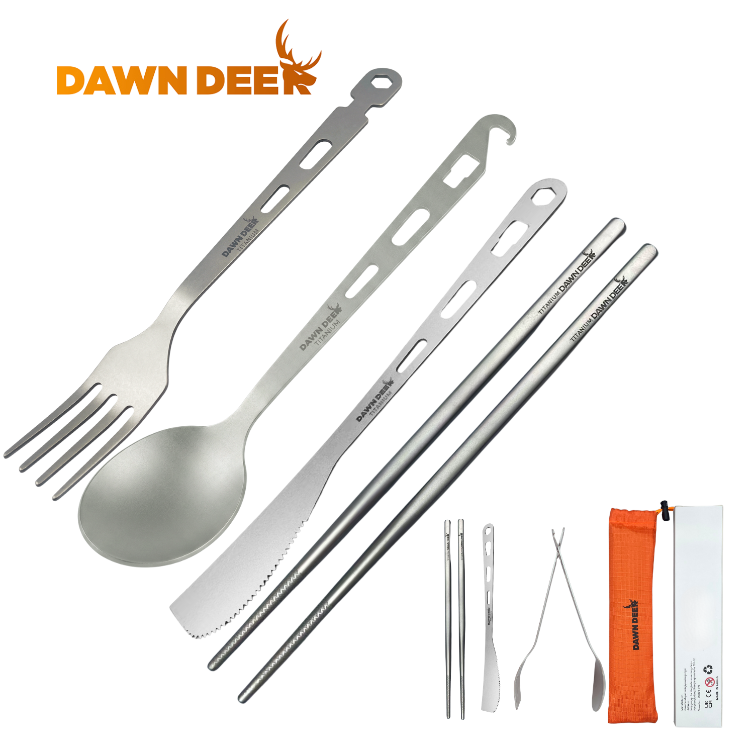 Camping Cooking And Cutlery Set - Набор столовых приборов DAWN DEER из