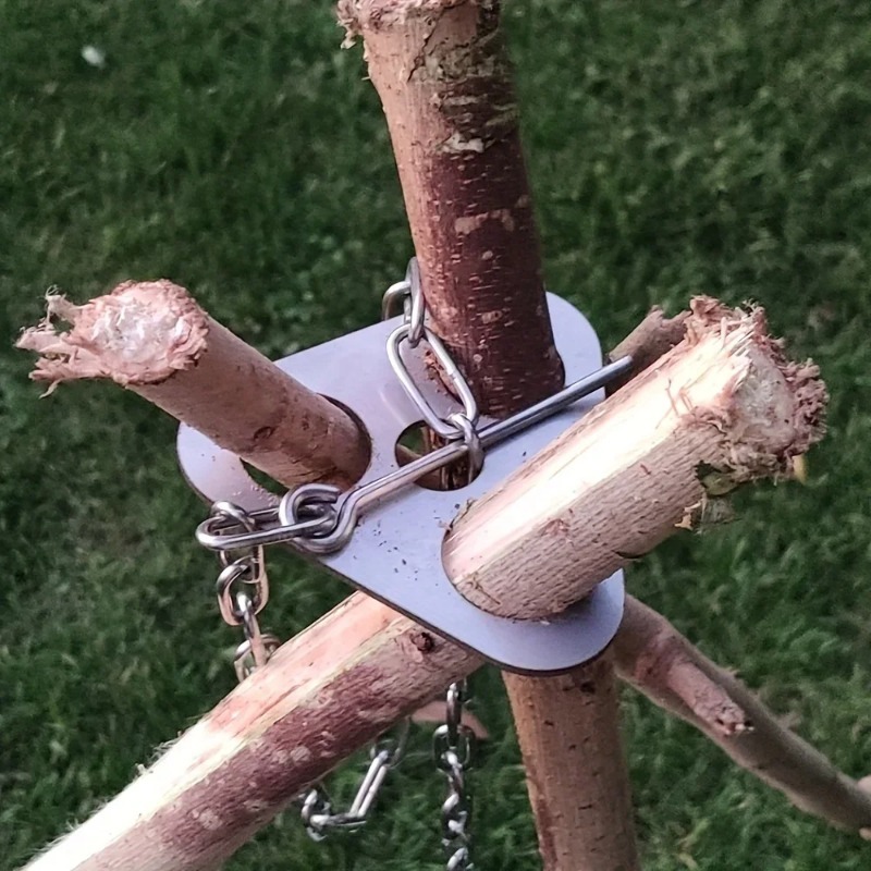 Camping Cooking Pot Tripod - Портативный разборный подвесной держатель для барбекю