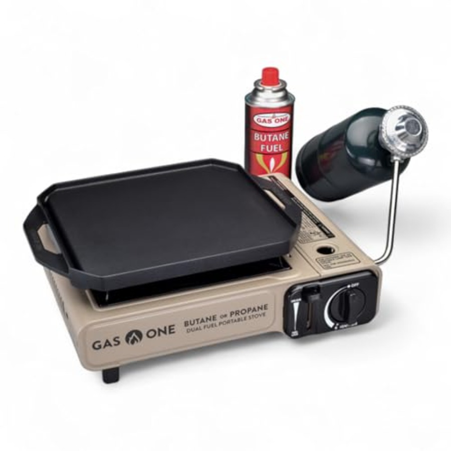 Camping Cooking Flat Top - Газовая плита GasOne GS-3400P-KIT с плоской