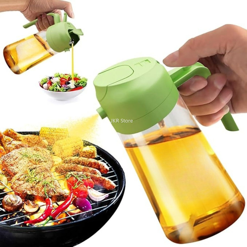 Camping Cooking Oil - Бутылка-распылитель для оливкового масла 2-в-1, большой