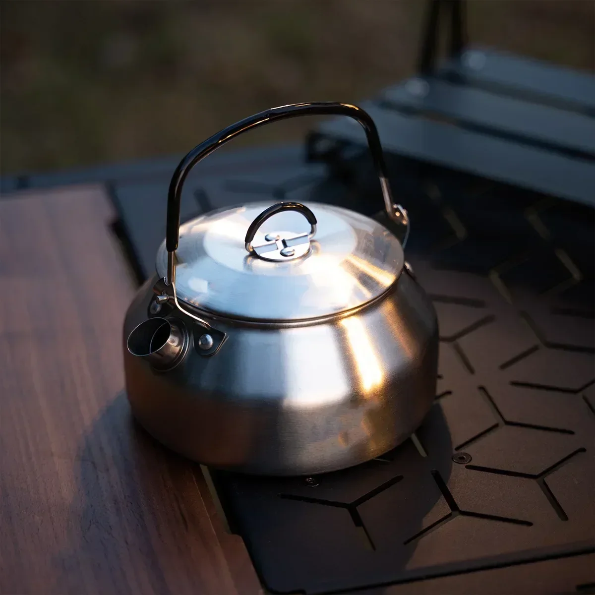 Camping Cooking Pot Stainless Steel - Чайник из нержавеющей стали 0,8 л,