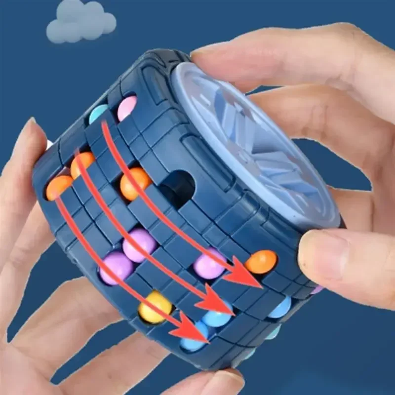 Fire Starter Cube - 3D цилиндрический куб игрушка волшебный бобовый