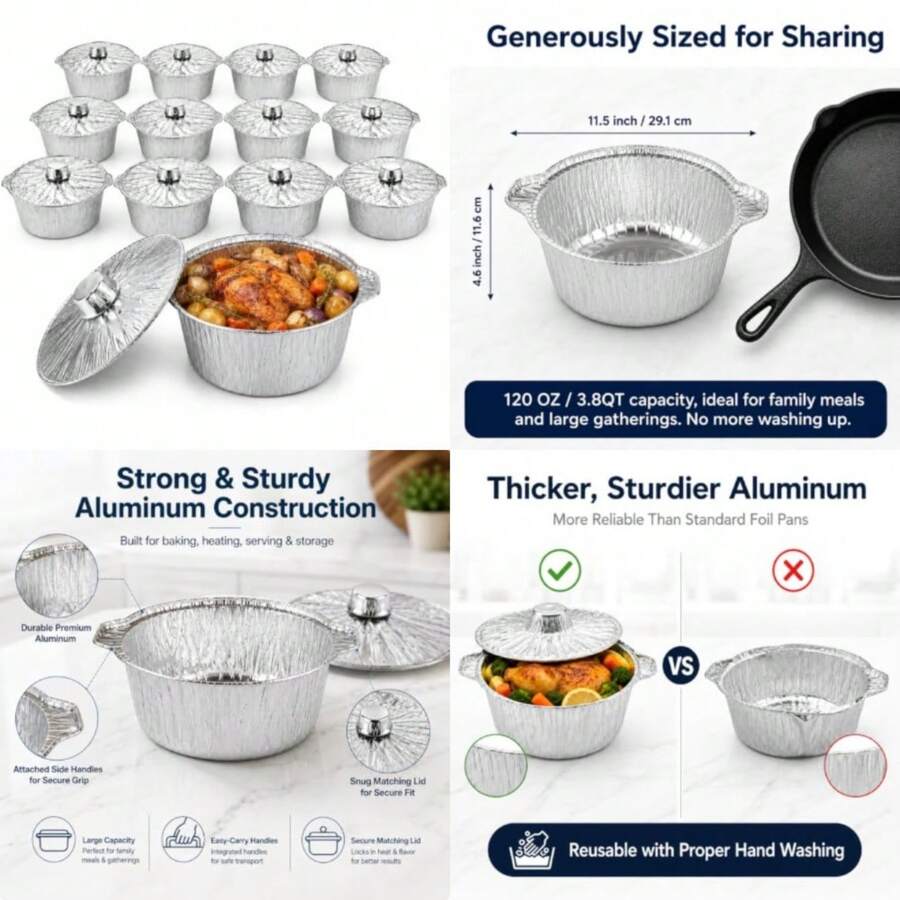 Camping Cooking Pack - Набор из 12 одноразовых форм с