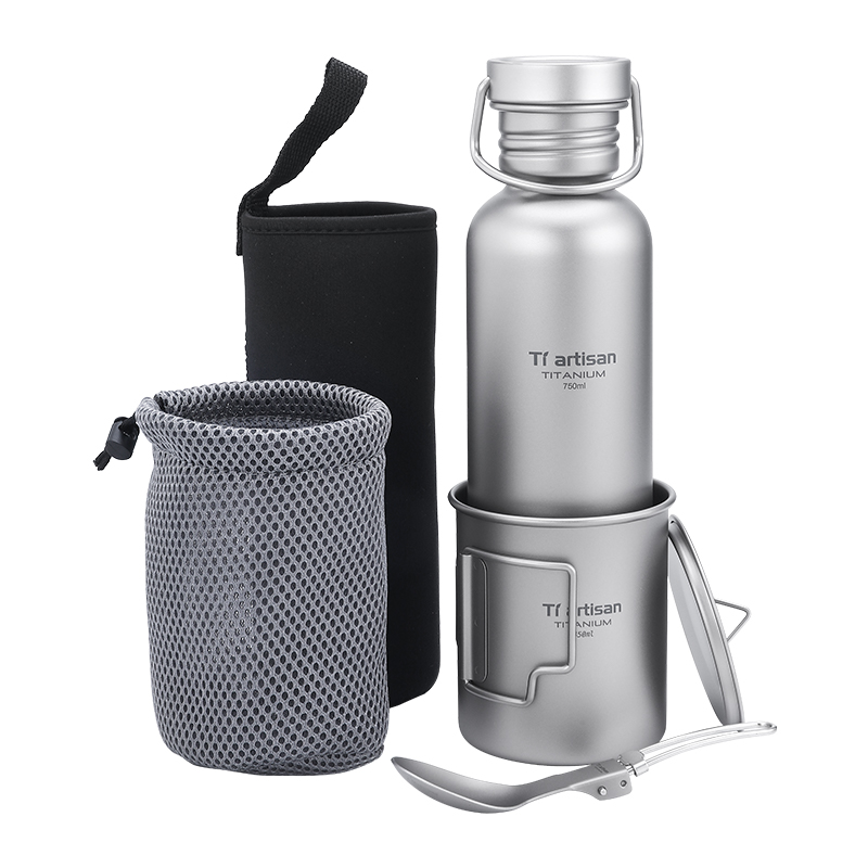Camping Cooking Mesh - Набор титановой посуды Tiartisan из 3