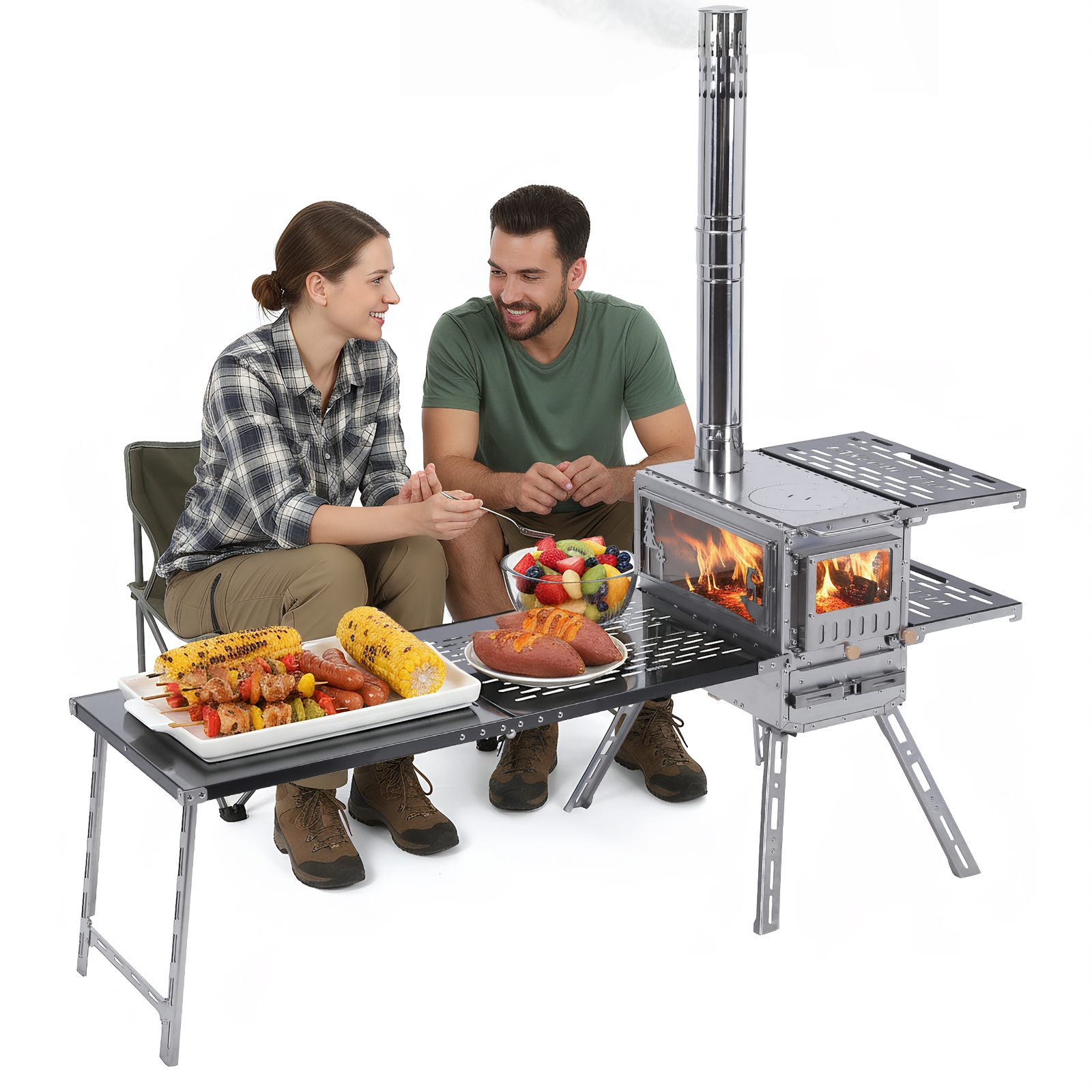 Camping Cooking Ovens - Походная плита с духовкой и столом,