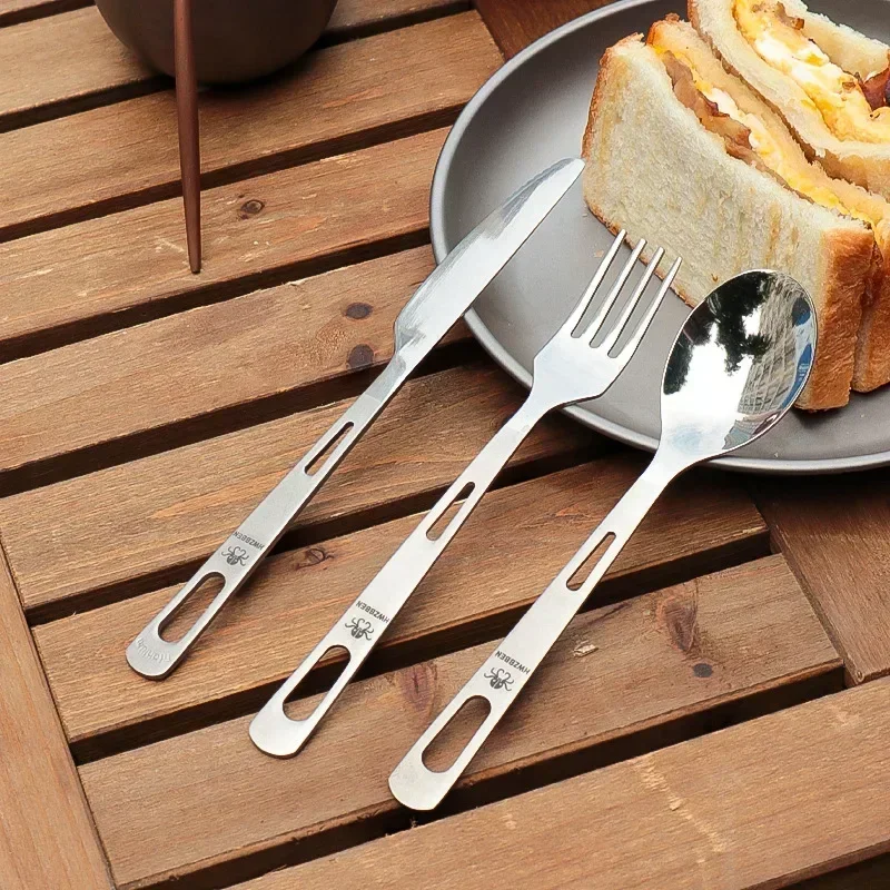 Camping Cooking And Cutlery Set - HWZBBEN титановая вилка, ложка, нож, посуда