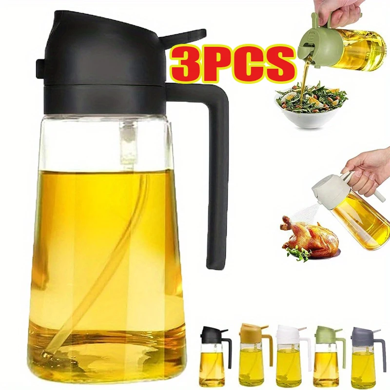 Camping Cooking Oil - Спрей-дозатор для масла 2-в-1, пластиковый, для