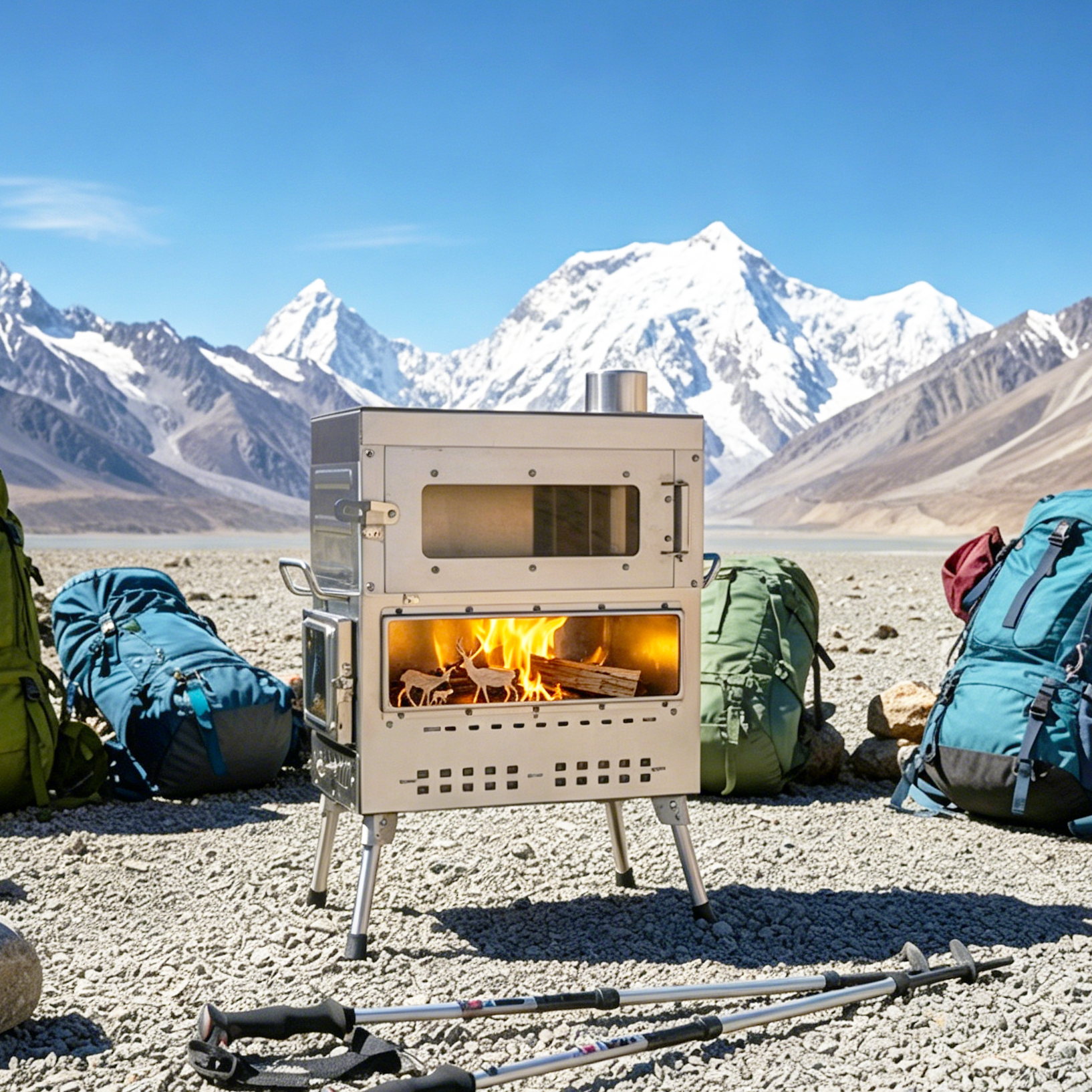 Camping Cooking Ovens - Премиальная походная печь-плита из нержавеющей стали
