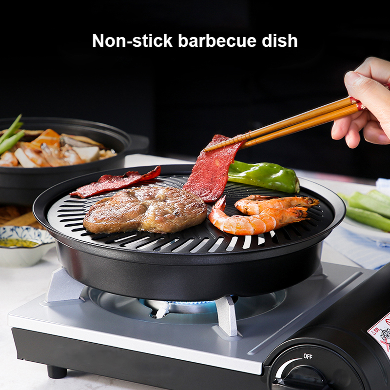 Camping Cooking Flat Top - Корейский антипригарный поднос для барбекю, уличная