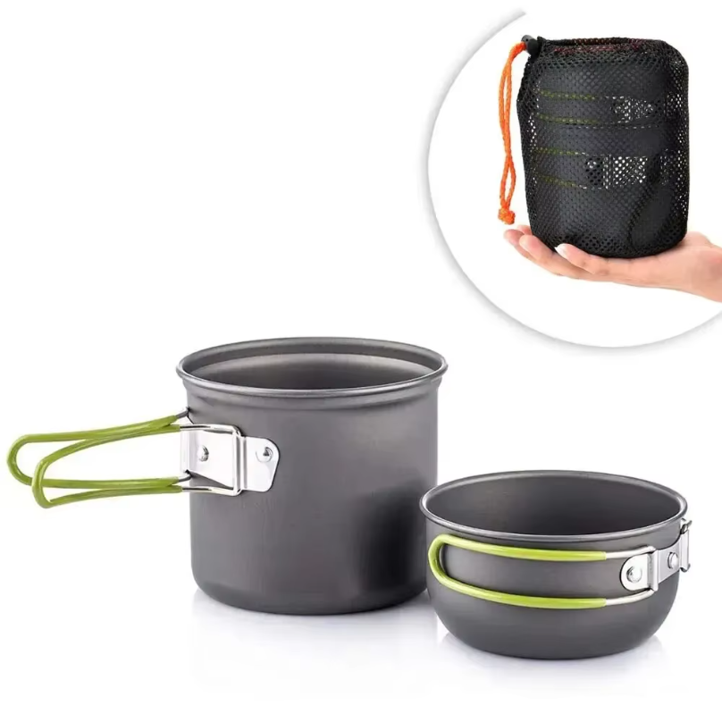Camping Cooking Mess Kit - Ультралегкий набор походной посуды: походный кухонный