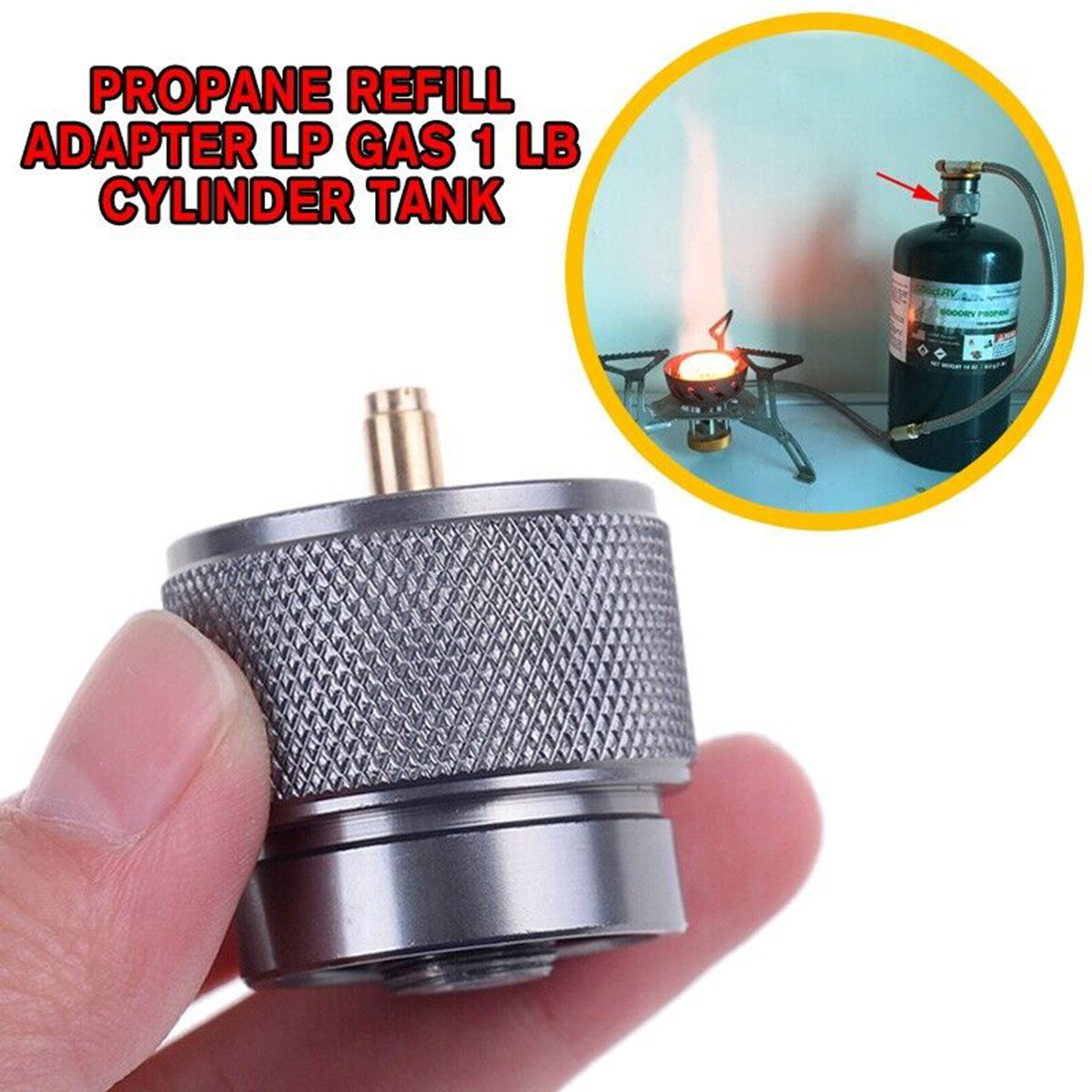 Camping Cooking Gas Canister - Адаптер для заправки газовых плит (1/2