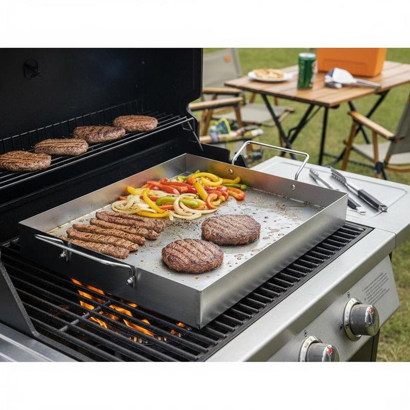 Camping Cooking Flat Top - Прямоугольная плоская плита 17x13 дюймов для