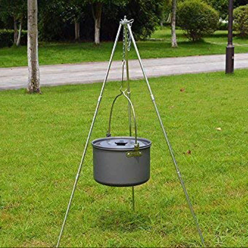 Camping Cooking Pot Tripod - Открытый зимний кемпинг, штатив для костра,