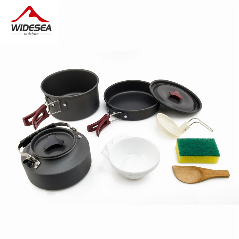 Camping Cooking Kit Box - Набор посуды Widesea для кемпинга, семейный