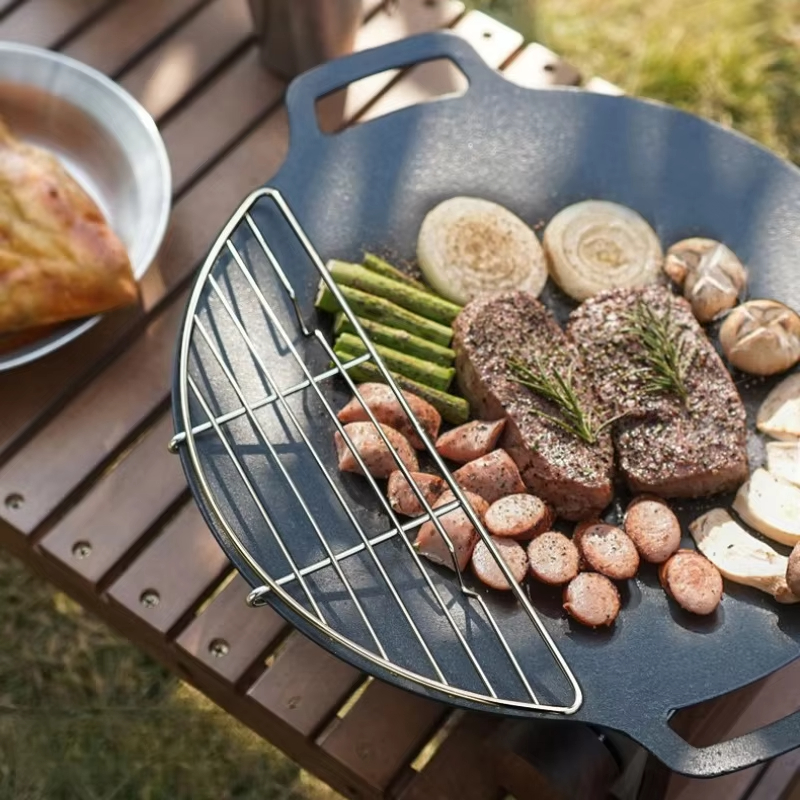 Уличная сетчатая решетка для г – обзор и цена Camping Cooking Pot Stainless Steel
