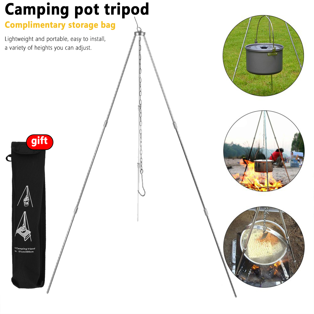 Штатив для кемпинга, костра, п – обзор и цена Camping Cooking Pot Tripod