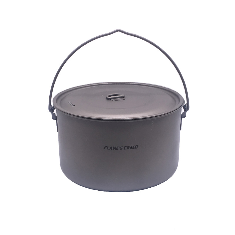 FLAME'S CREED 1100 мл 1950 мл  – обзор и цена Camping Cooking Pot Stainless Steel