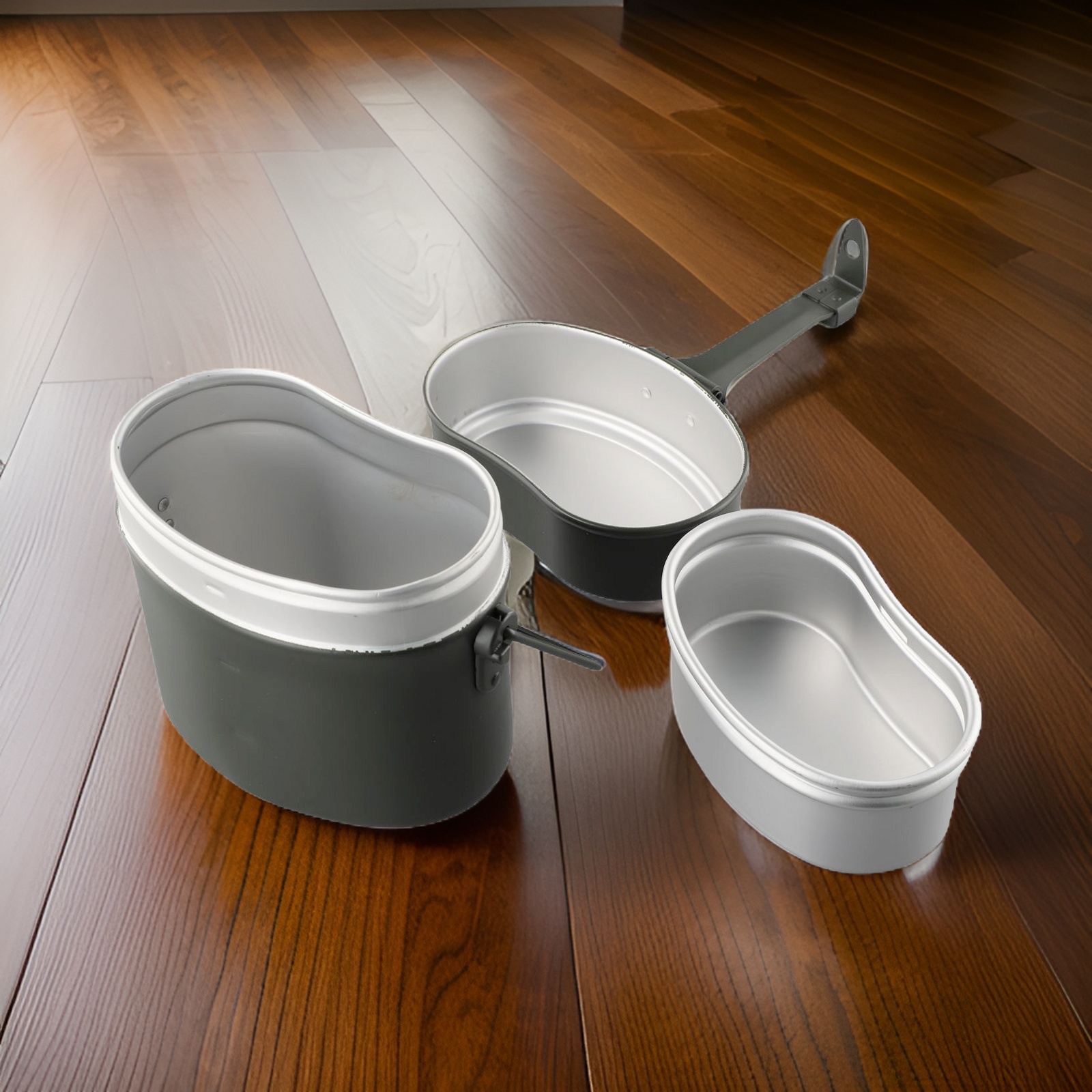 Зеленый алюминиевый походный н – обзор и цена Camping Cooking Mess Kit