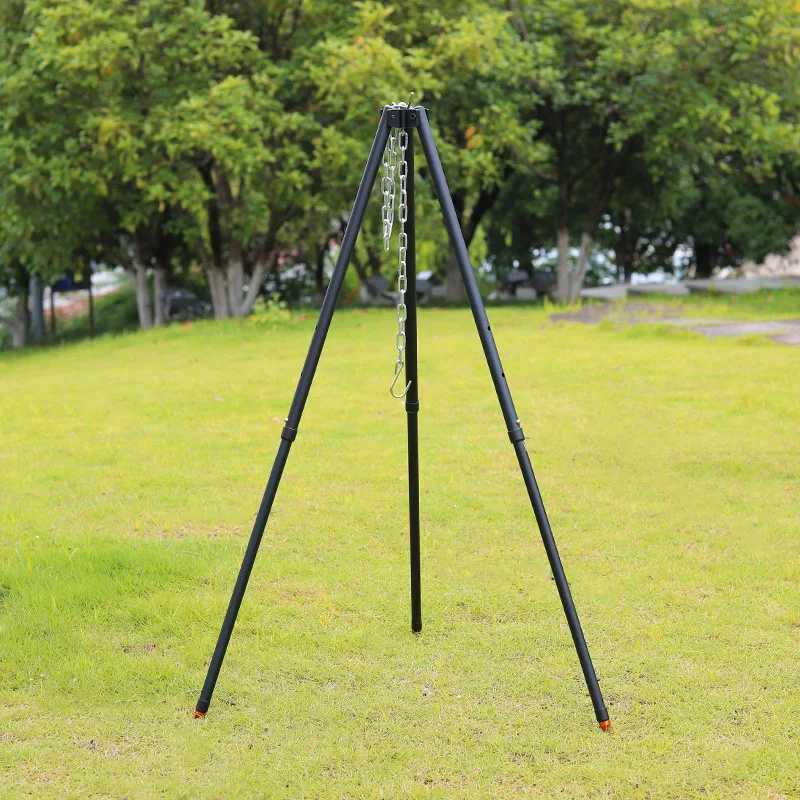 1 шт. уличный Трипод для костр – обзор и цена Camping Cooking Pot Tripod