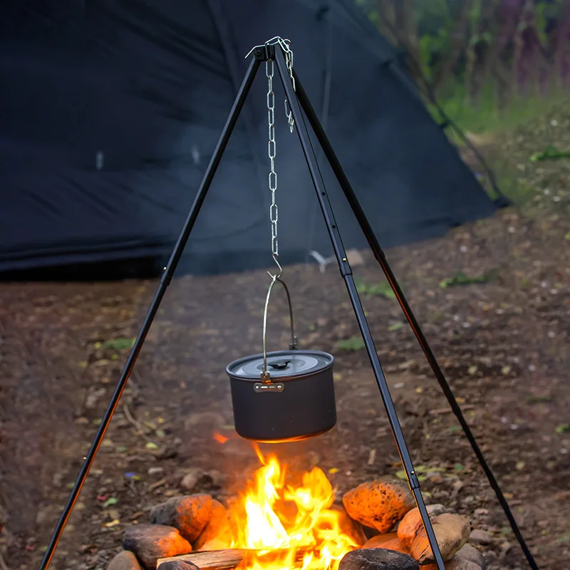 1 шт. уличный Трипод для костр – обзор и цена Camping Cooking Pot Tripod