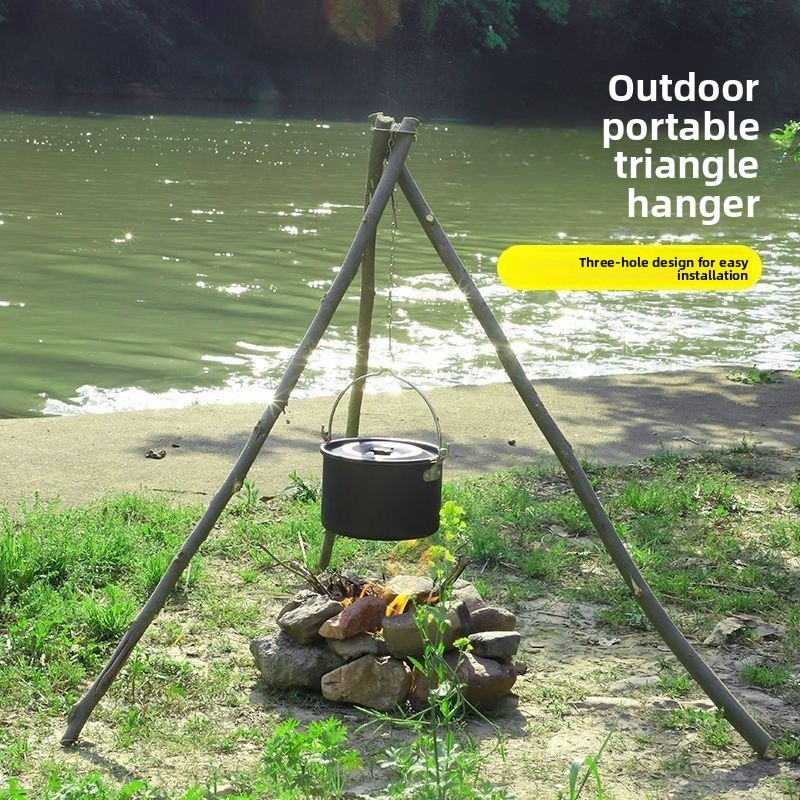 Портативный разборный подвесно – обзор и цена Camping Cooking Pot Tripod