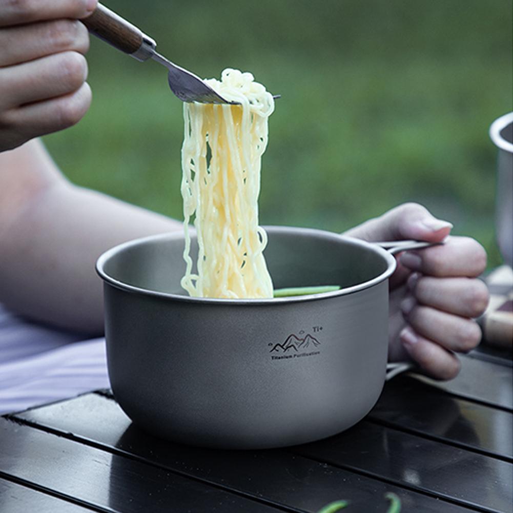 Ультралегкий титановый походны – обзор и цена Camping Cooking Pot Stainless Steel