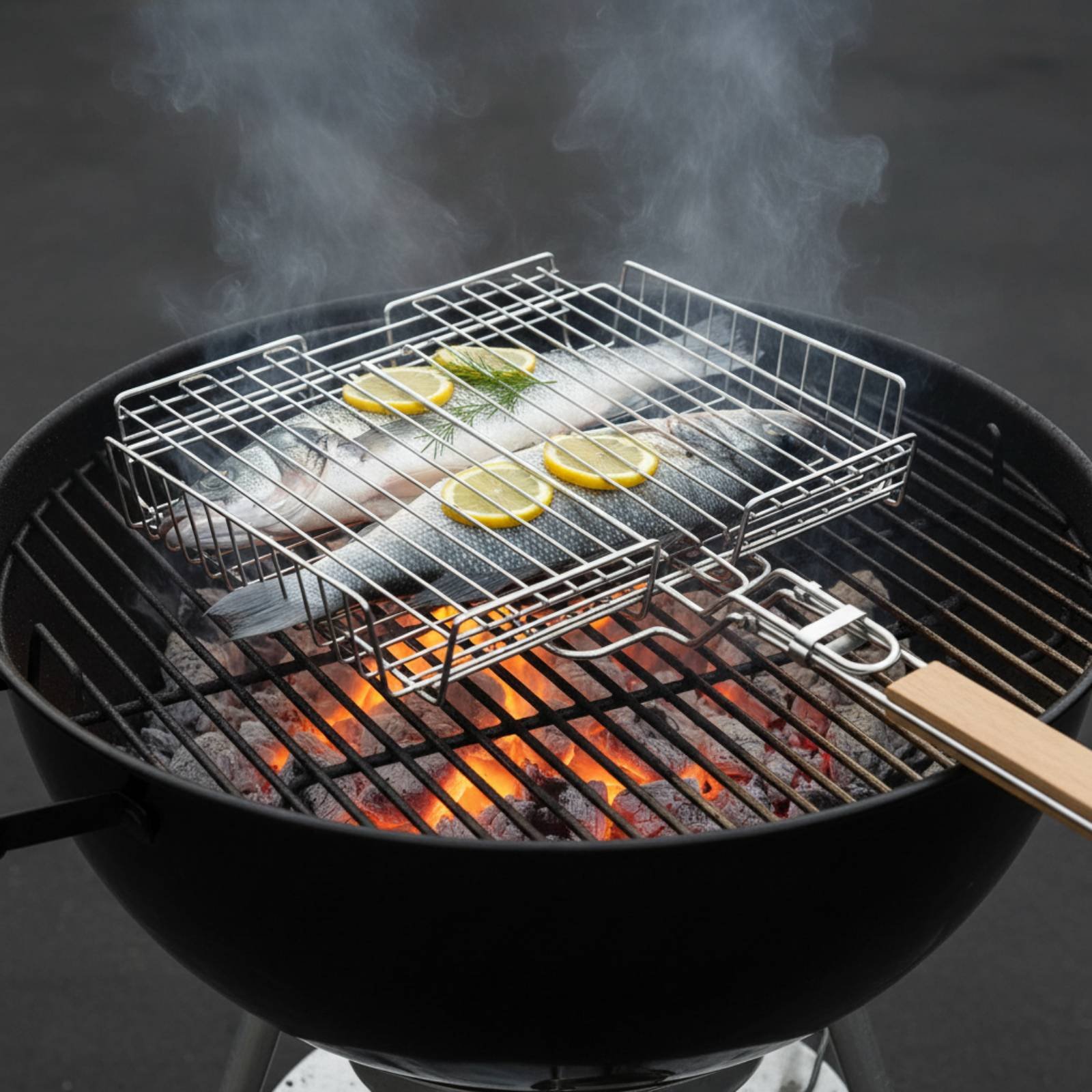 Корзина для гриля с деревянной – обзор и цена Camping Cooking Portable