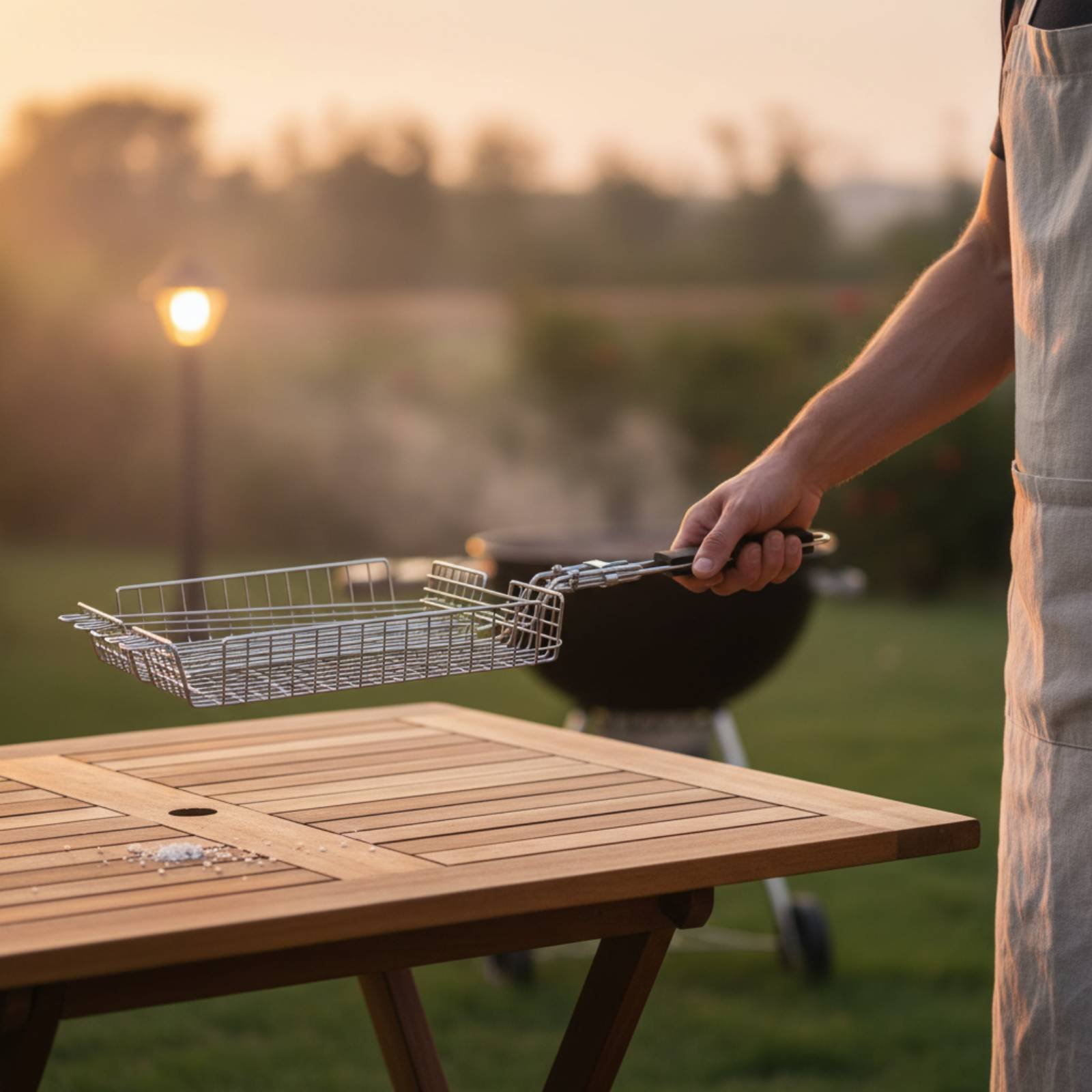 Корзина для гриля с деревянной – обзор и цена Camping Cooking Portable