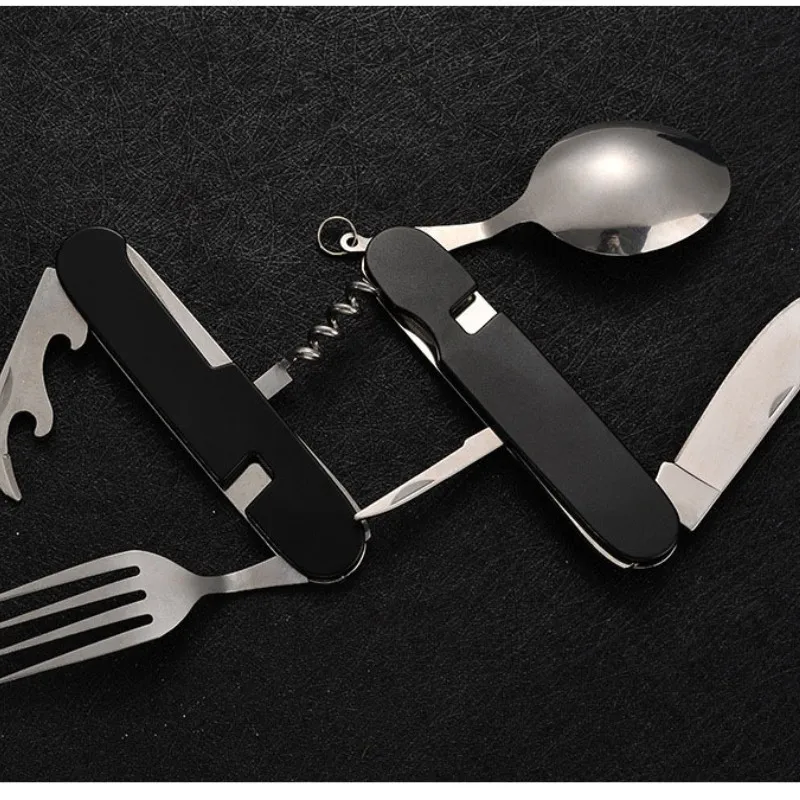 Складная посуда 4 в 1, съемная – обзор и цена Camping Cooking Utensils
