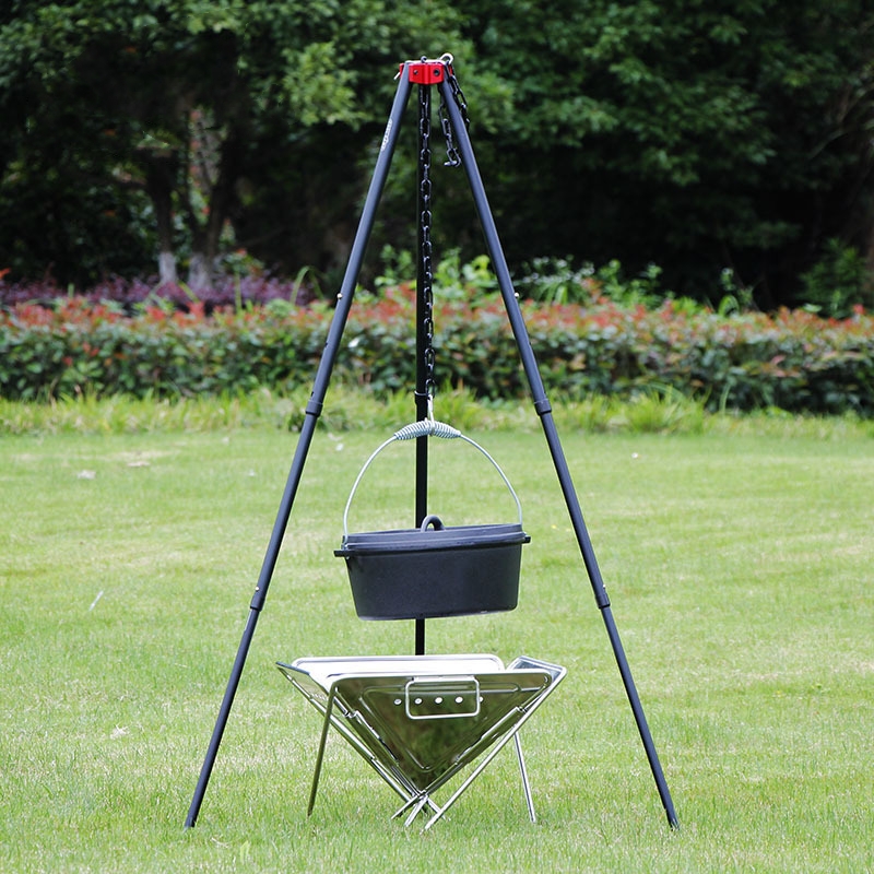 Большой штатив для костра на о – обзор и цена Camping Cooking Pot Tripod