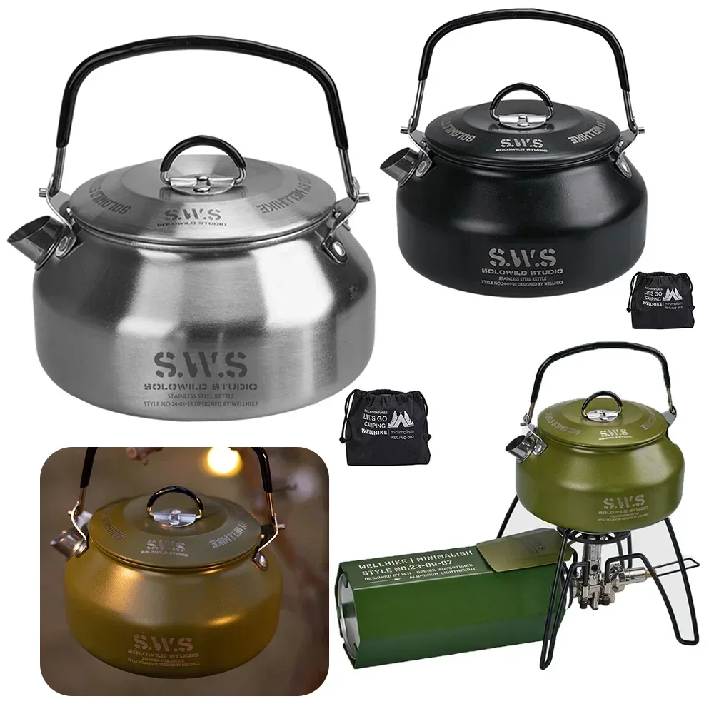 Чайник из нержавеющей стали 0, – обзор и цена Camping Cooking Pot Stainless Steel