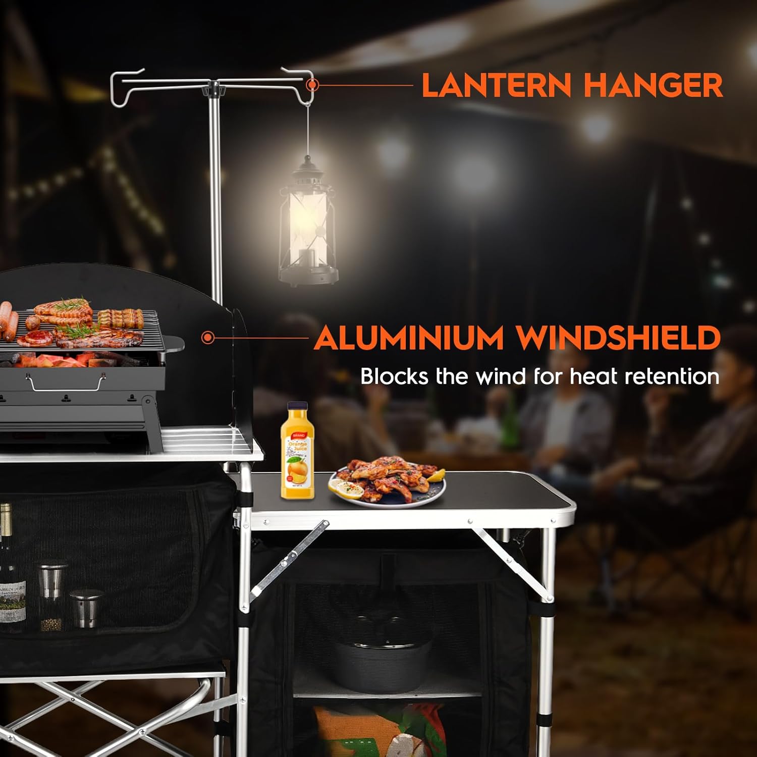 Универсальные 3 шкафа на заказ – обзор и цена Camping Cooking Table With Windshield