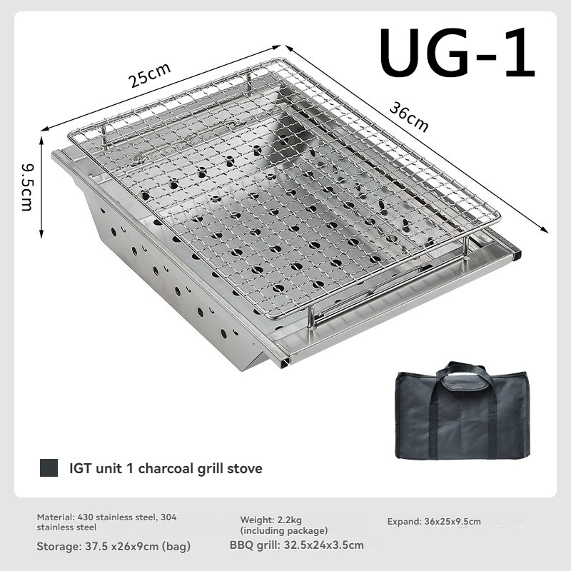 CAMPINGMOON UG-1 IGT угольный  – обзор и цена Camping Cooking Table With Windshield