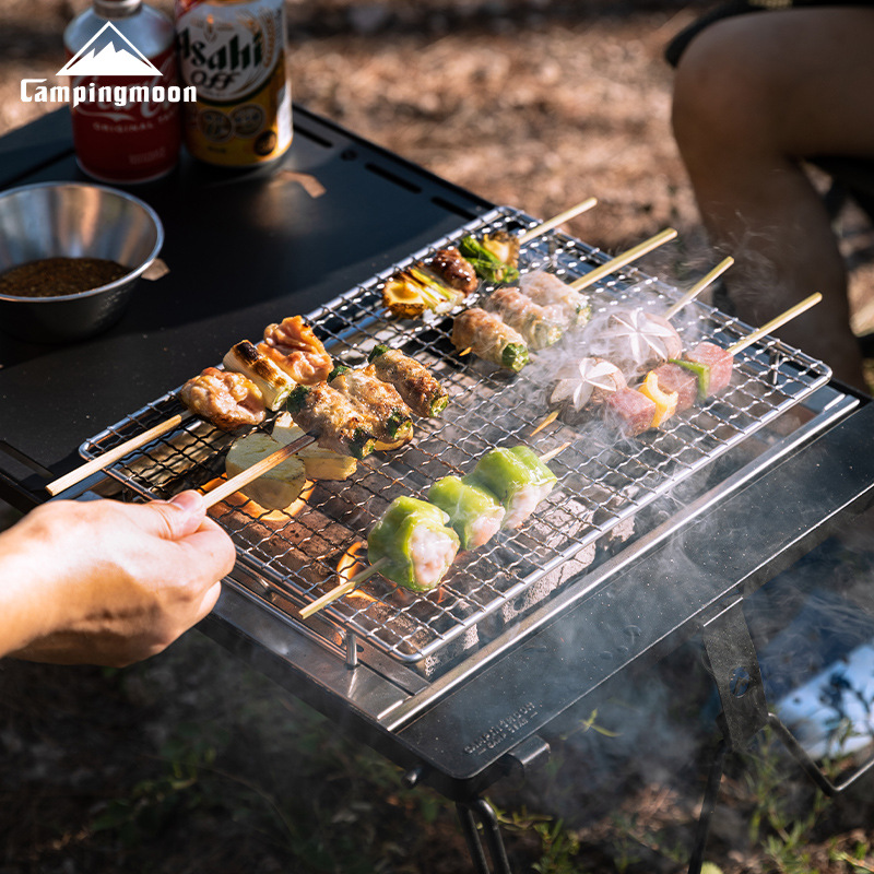 CAMPINGMOON UG-1 IGT угольный  – обзор и цена Camping Cooking Table With Windshield