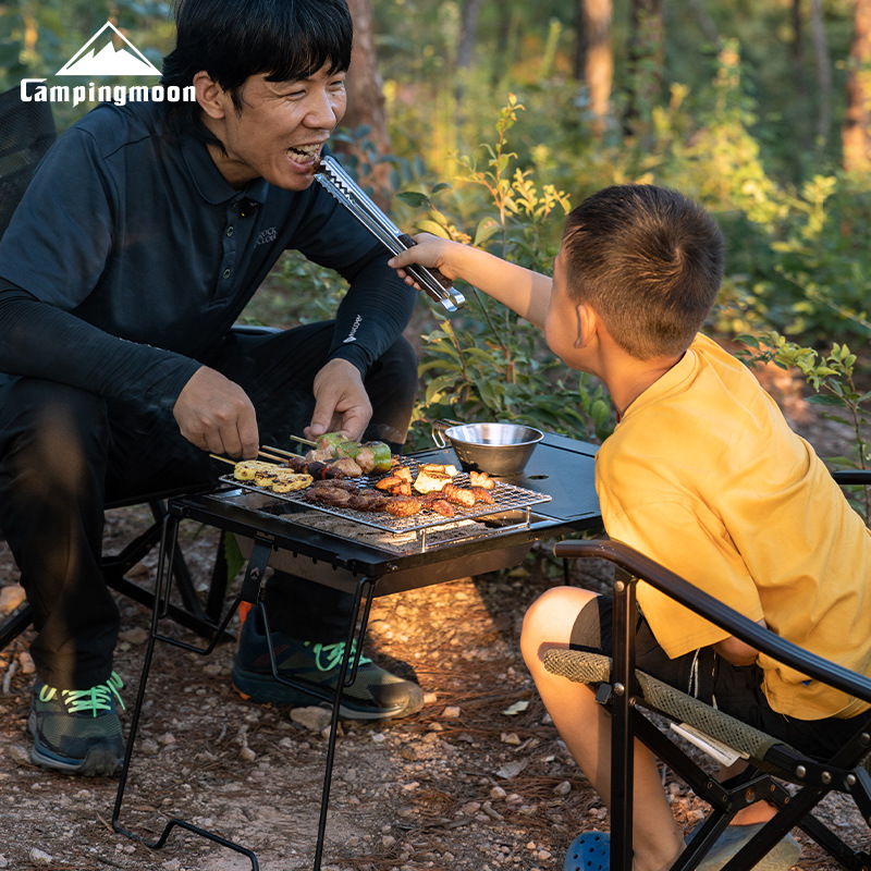 CAMPINGMOON UG-1 IGT угольный  – обзор и цена Camping Cooking Table With Windshield