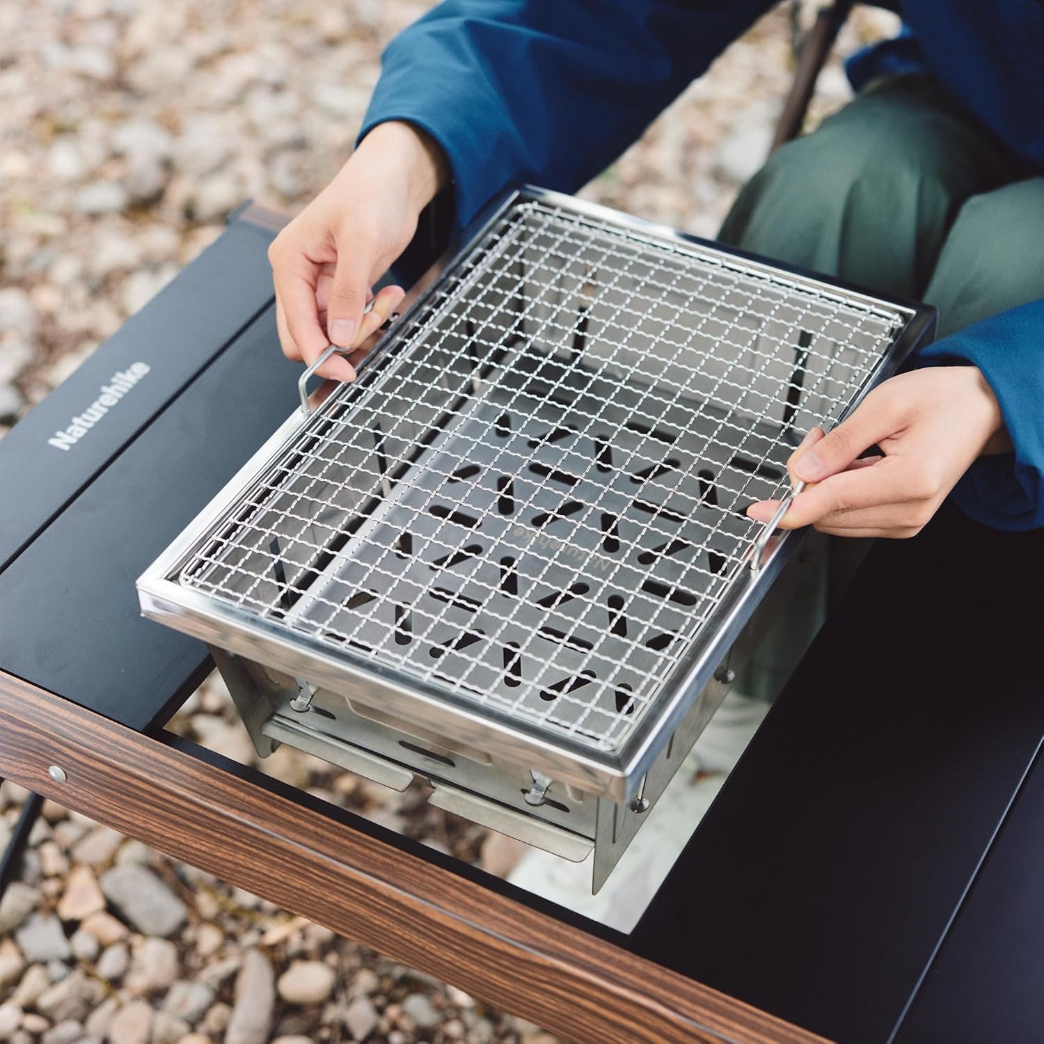 Naturehike кемпинговый угольны – обзор и цена Camping Cooking Table With Windshield