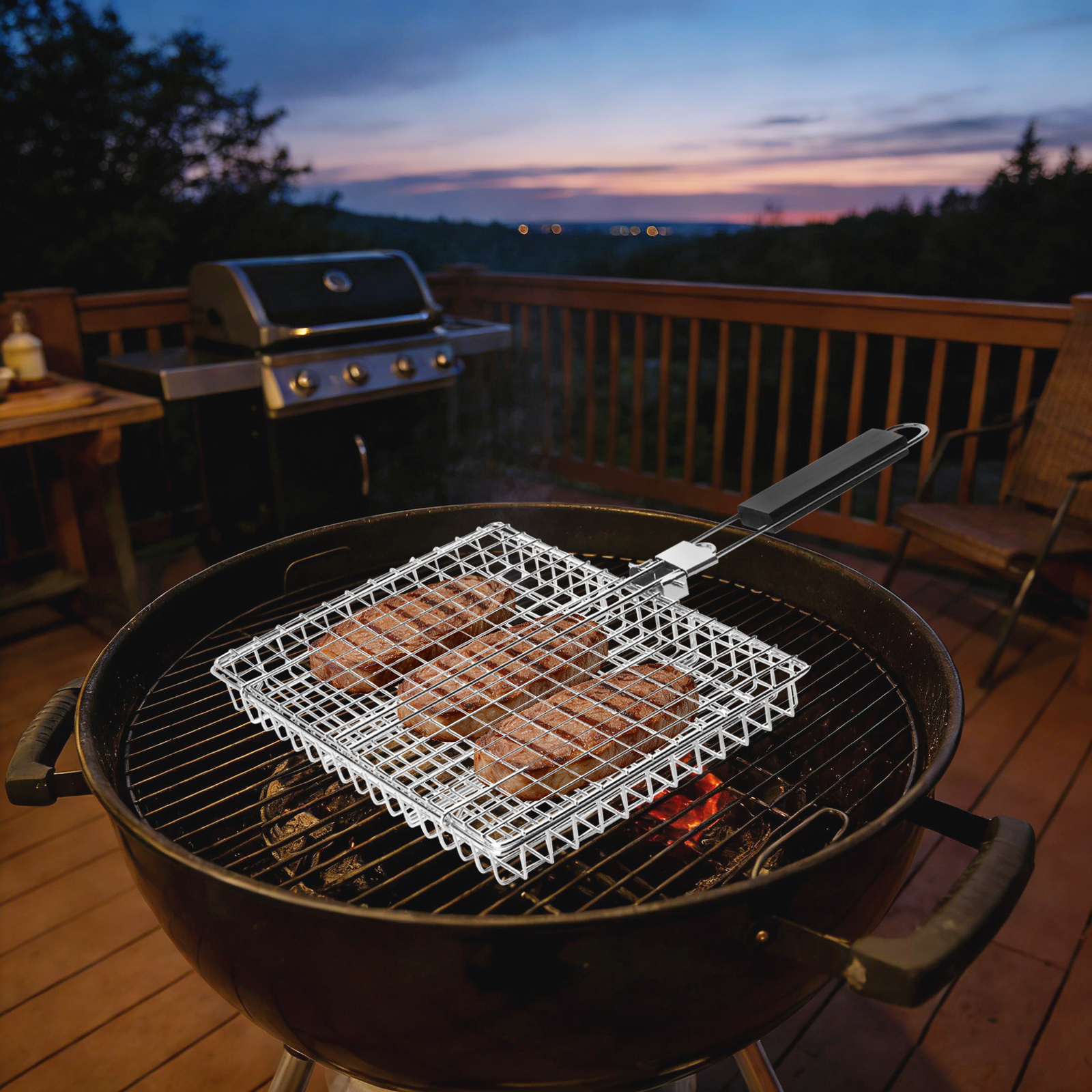 Корзина для гриля со съемной р – обзор и цена Camping Cooking Mesh