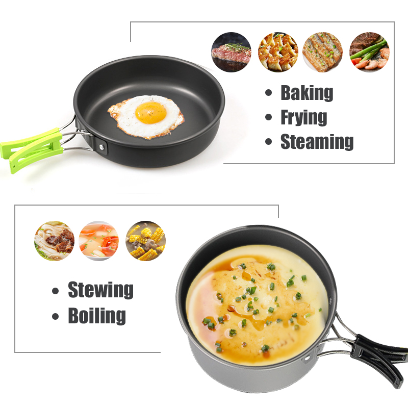 WESTTUNE набор посуды для кемп – обзор и цена Camping Cooking Roll