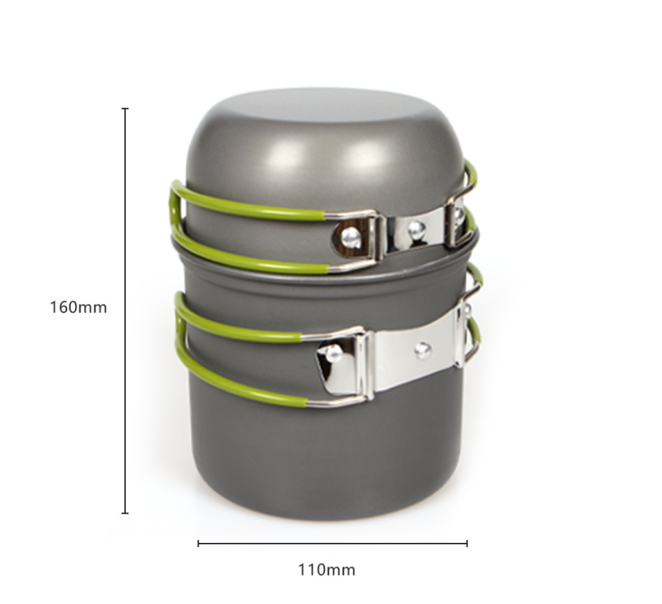 Ультралегкий набор походной по – обзор и цена Camping Cooking Mess Kit