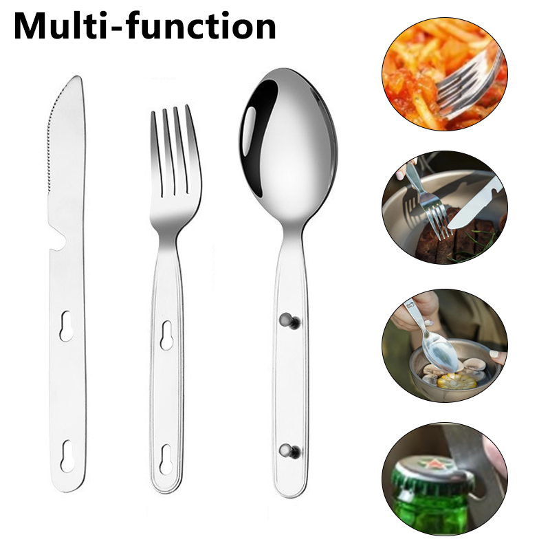 Набор из 3 предметов: складные – обзор и цена Camping Cooking And Cutlery Set