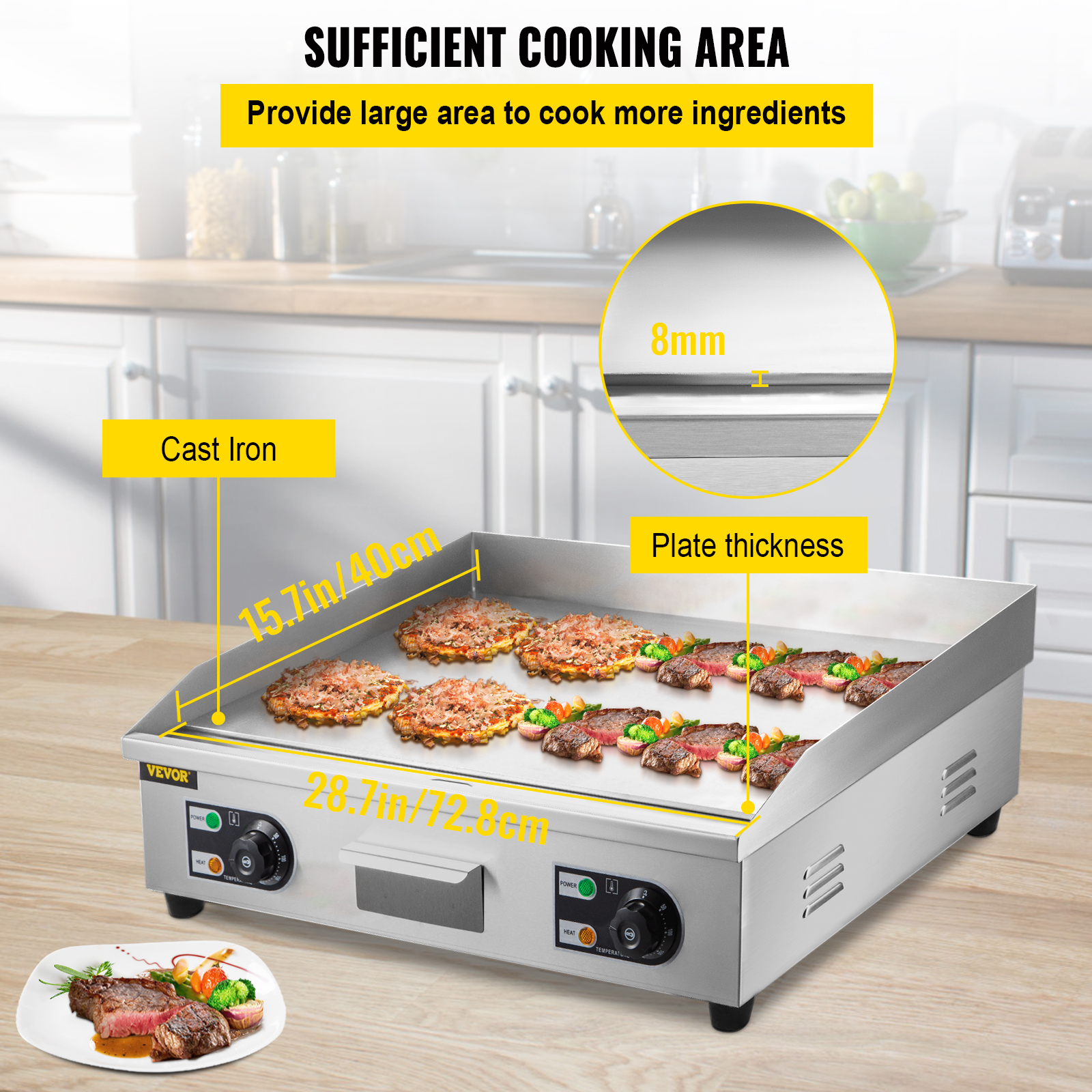 Электрическая сковорода на сто – обзор и цена Camping Cooking Flat Top