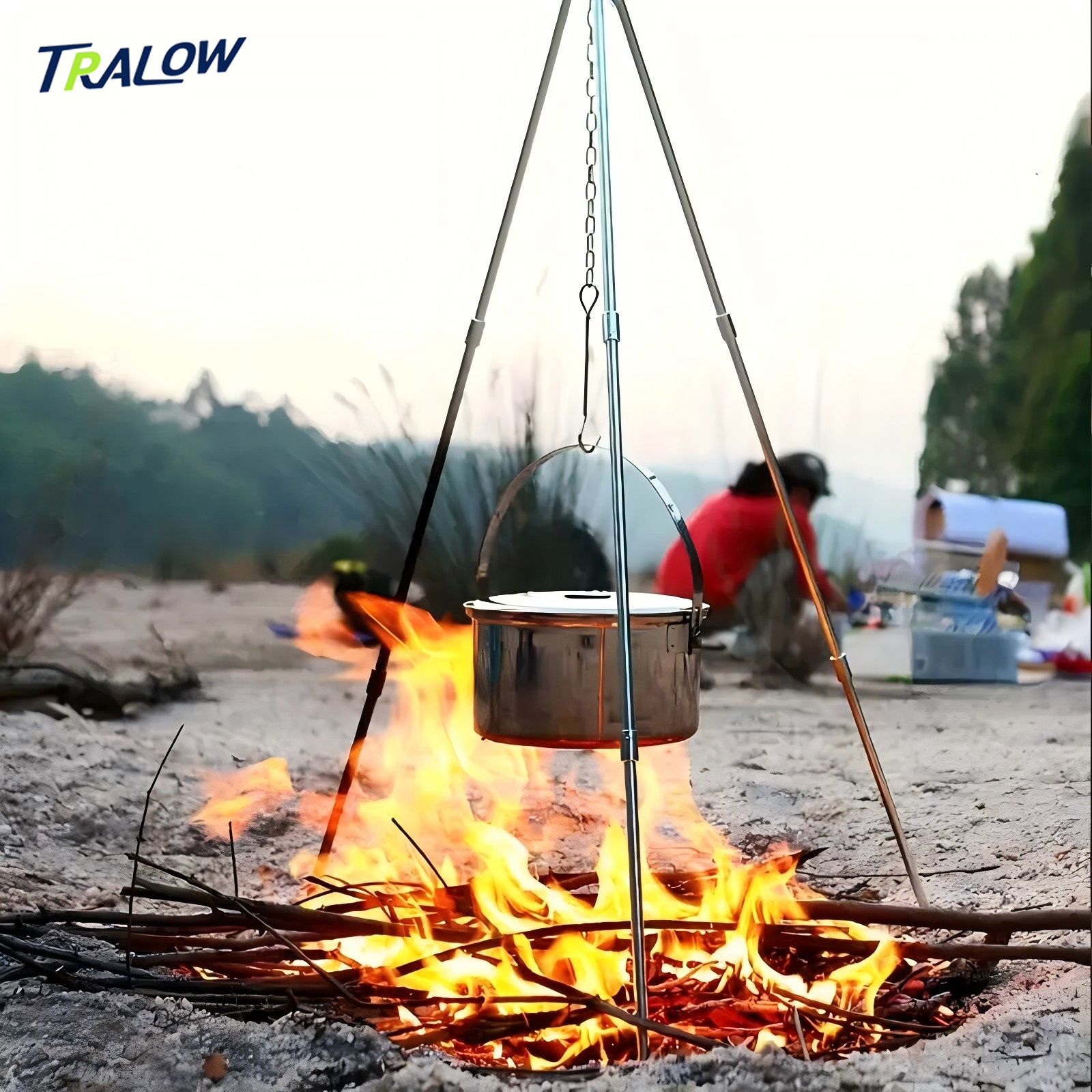 Портативная складная подставка – обзор и цена Camping Cooking Pot Tripod