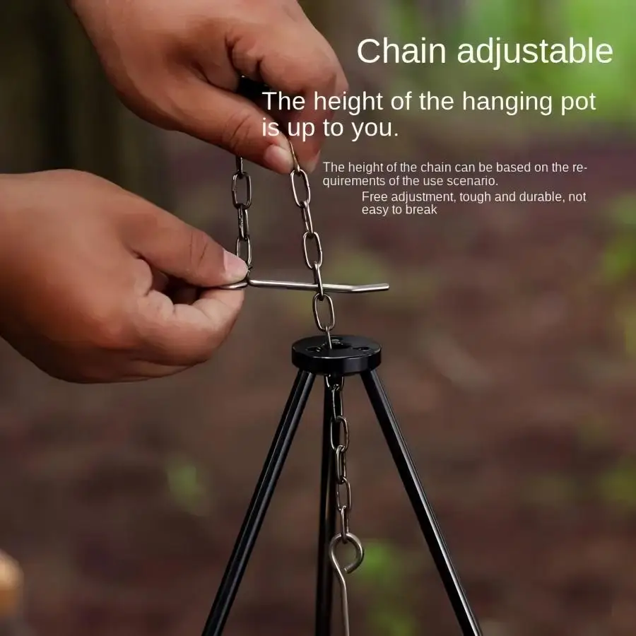 Портативная складная подставка – обзор и цена Camping Cooking Pot Tripod