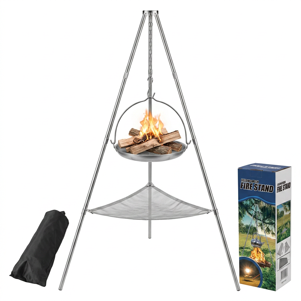 1 шт. Складная подставка-трено – обзор и цена Camping Cooking Pot Tripod