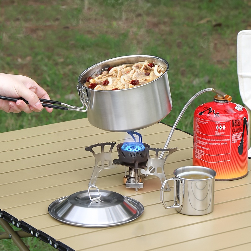 Лидер продаж, нержавеющая стал – обзор и цена Camping Cooking Mess Kit
