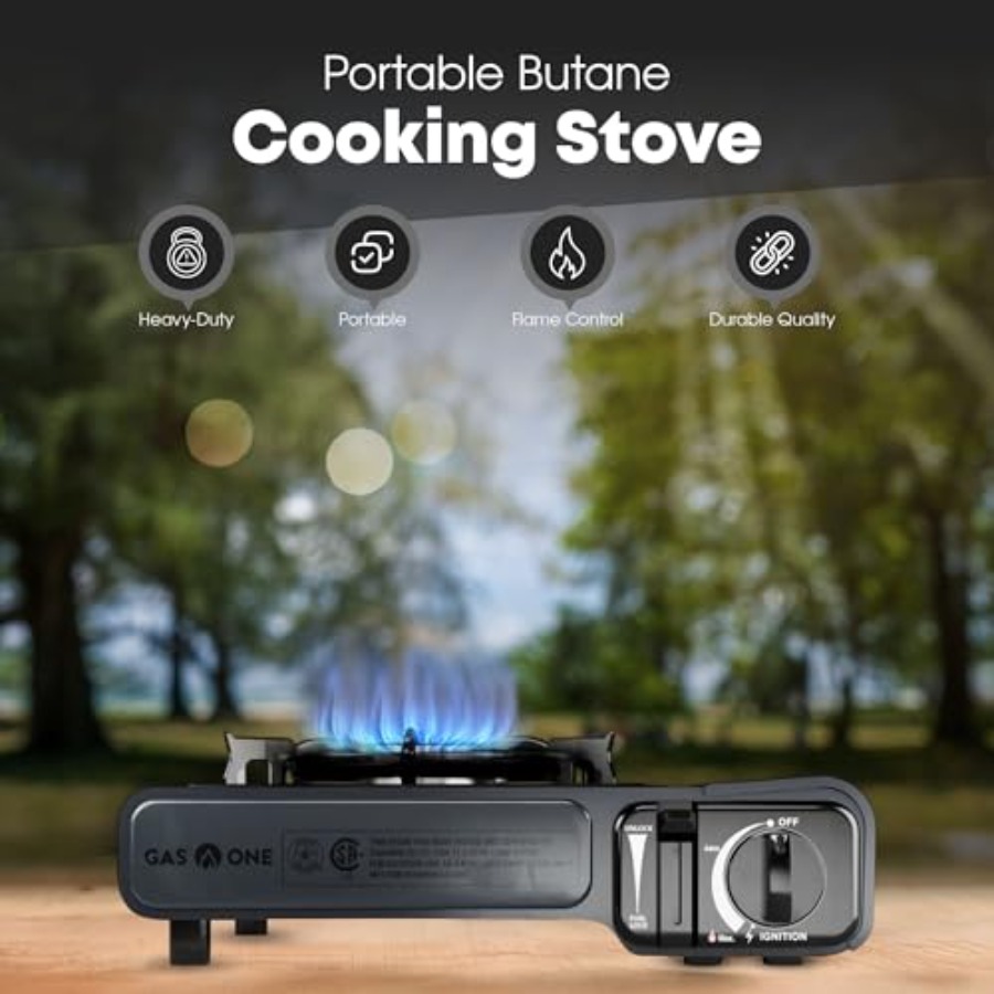 Газовая плита GasOne GS-1000G- – обзор и цена Camping Cooking Flat Top