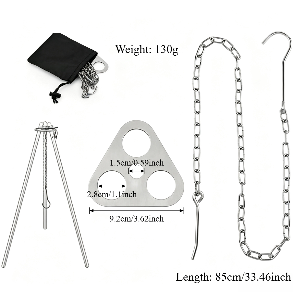 Регулируемый походный штатив д – обзор и цена Camping Cooking Pot Tripod