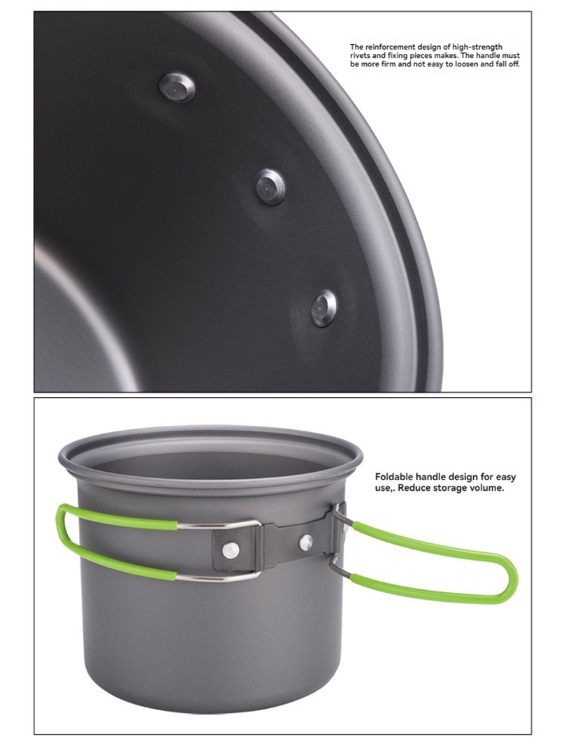 Набор походной посуды BRS-T15A – обзор и цена Camping Cooking Mess Kit