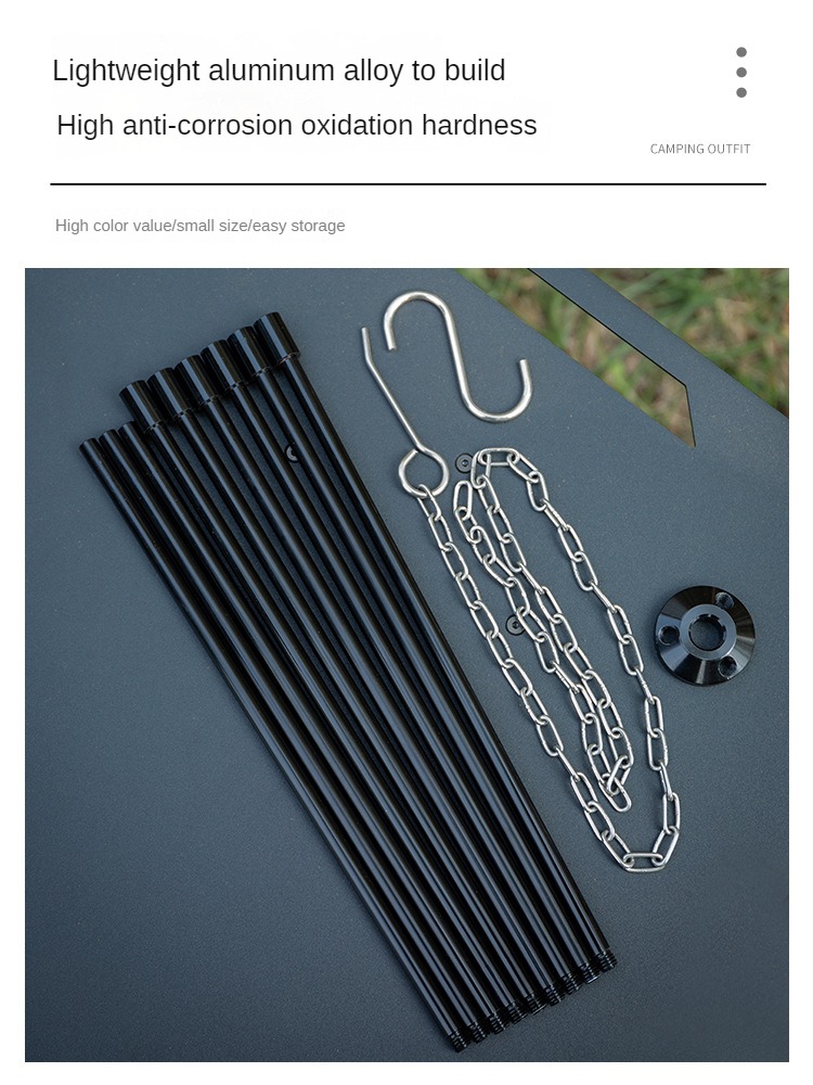 Тренога для костра для кемпинг – обзор и цена Camping Cooking Pot Tripod